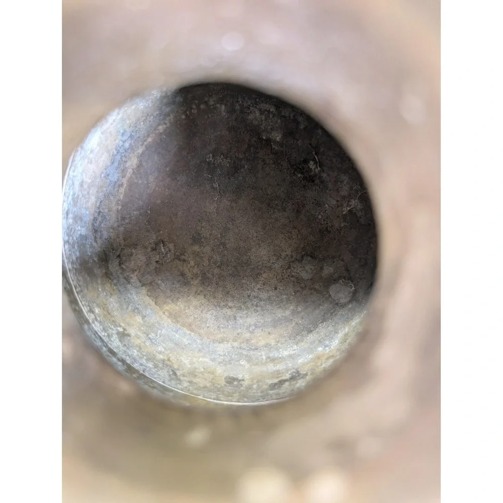 Small Brass Bud Vase Urn Shape Flared Rim‎ Decorative Metal Home Decor Accent
